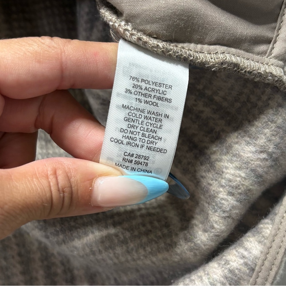 NWT Joie Plaid Shacket Button Down Size Large NWT - image 5